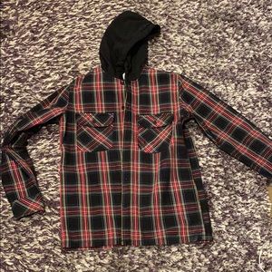 Zara Knit Button Down Hoodie/Jacket. Medium.